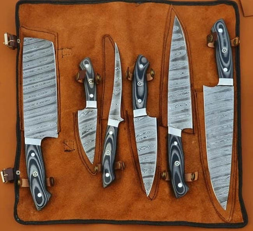 Load image into Gallery viewer, DAMASCUS STEEL KITCHEN KNIVES SET
