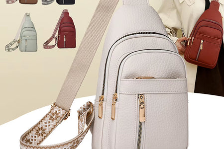 UrbanChic Crossbody – Waterproof PU Leather Chest & Shoulder Bag for Women on the Go