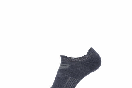 Denim - Run No Show Runweight Merino Wool Sock