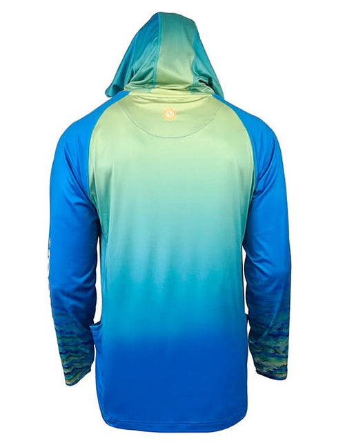 Load image into Gallery viewer, Men's Mahi Camo UV Fishing Hoodie Gaiter
