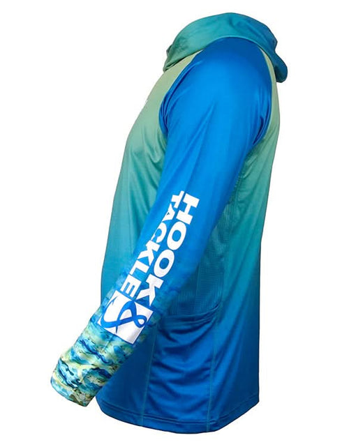 Load image into Gallery viewer, Men's Mahi Camo UV Fishing Hoodie Gaiter
