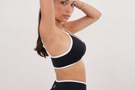 Passion is Power Black Sports Bra