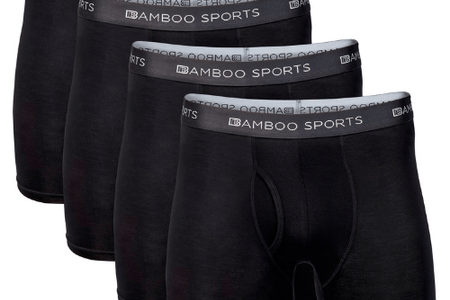 Men's 4" Inseam Bamboo Rayon Boxer Briefs - 4 Pack