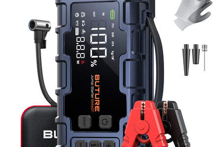 【Top Rated】Buture Beta07 Car Jump Starter 6000A With 160PSI Air Compressor