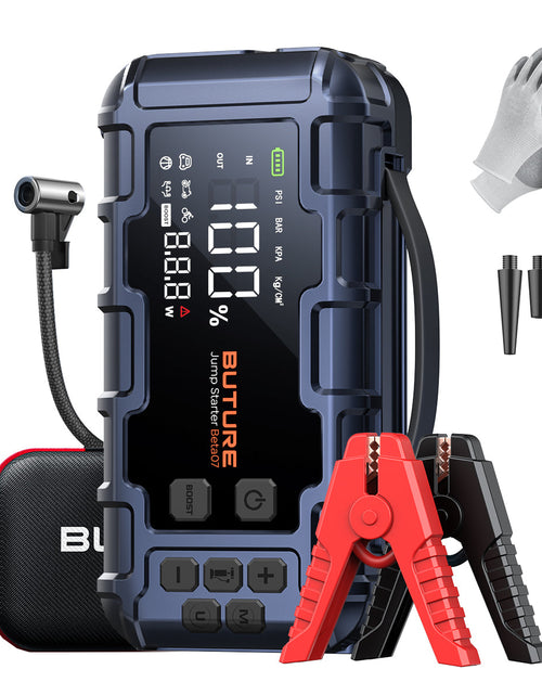 Load image into Gallery viewer, 【Top Rated】Buture Beta07 Car Jump Starter 6000A With 160PSI Air Compressor
