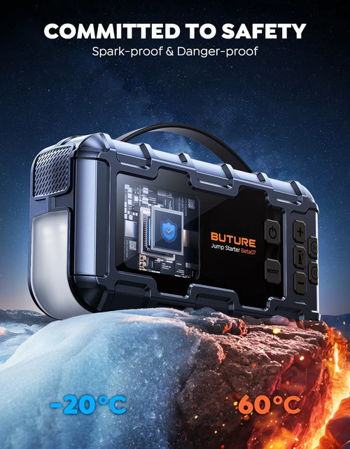 Load image into Gallery viewer, 【Top Rated】Buture Beta07 Car Jump Starter 6000A With 160PSI Air Compressor

