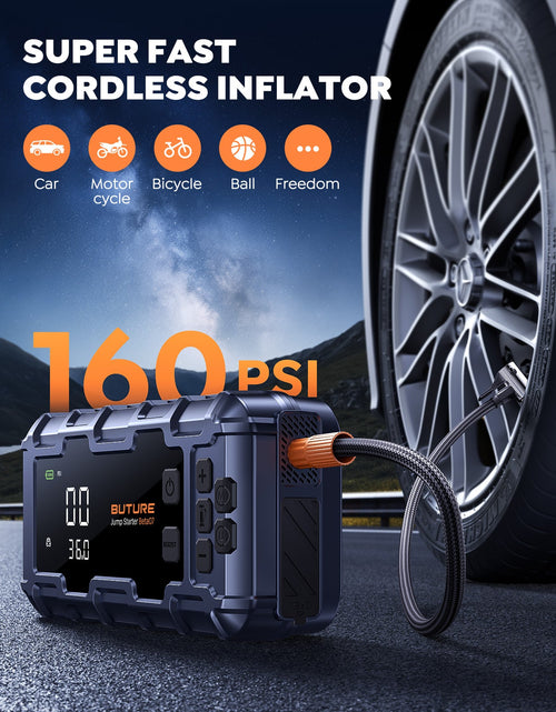 Load image into Gallery viewer, 【Top Rated】Buture Beta07 Car Jump Starter 6000A With 160PSI Air Compressor
