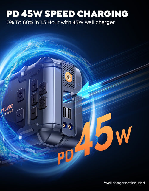 Load image into Gallery viewer, 【Top Rated】Buture Beta07 Car Jump Starter 6000A With 160PSI Air Compressor
